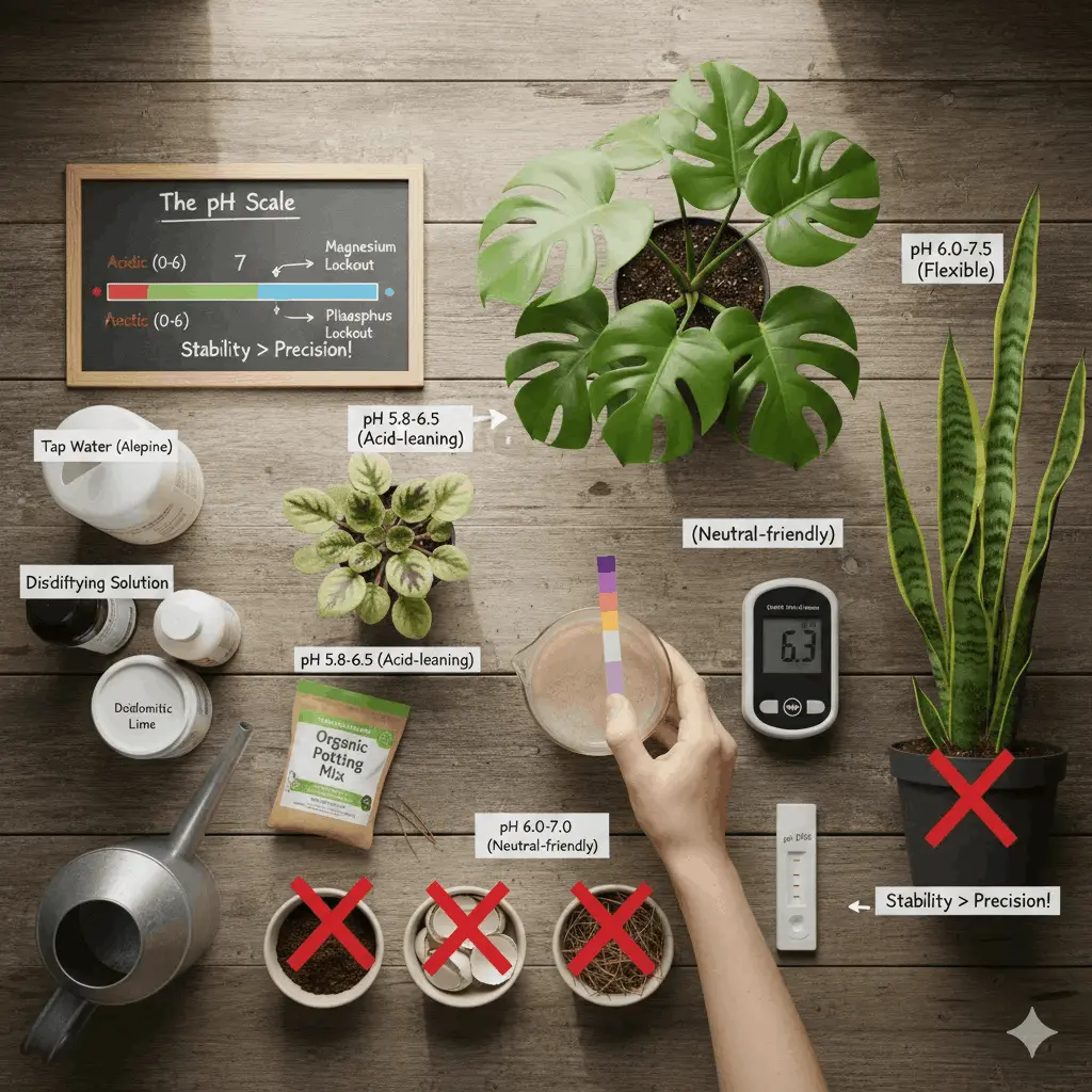 Best Soil pH for Houseplants (5.87.0) | Safe Range and Fixes